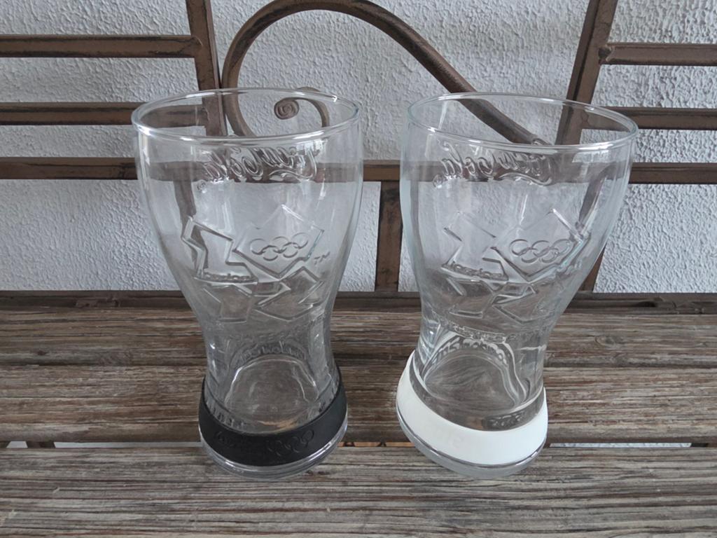 Coca-Cola glazen mc donalds engeland Olympische spelen 2012, Ophalen, Zo goed als nieuw, Frisdrankglas