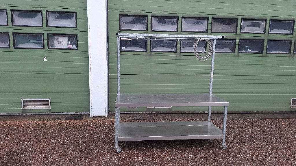 Werkbank werktafel RVS/gegalvaniseerd 70x182 cm, Ophalen, Gebruikt, 150 tot 200 cm, Industriepark 2a 9351PA Leek