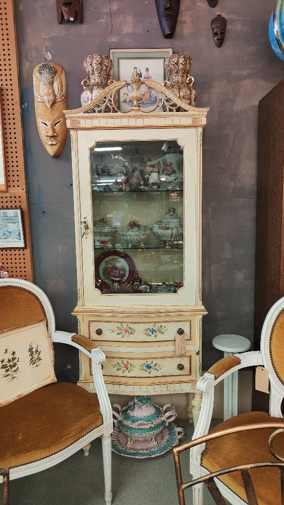 Venetiaanse Stijl Vitrinekast Toonkast, Antiek en Kunst, Ophalen