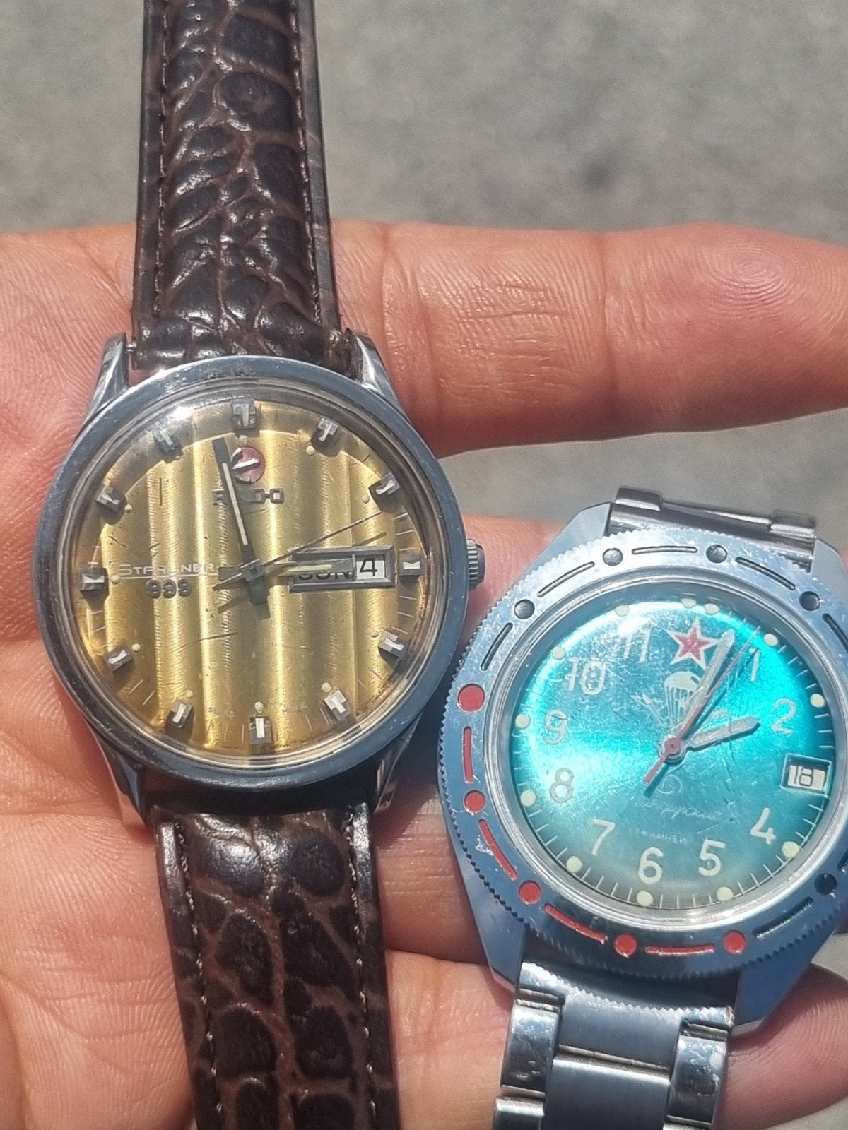 Rado, Russisch horloge & vintage Glashütte Spezimatic, Ophalen of Verzenden