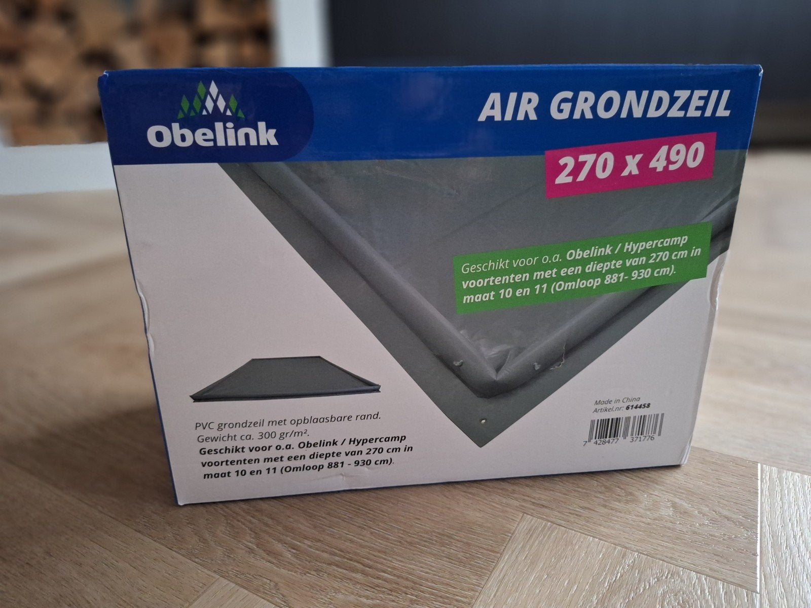NIEUW! Air Barrier Obelink Grondzeil 270x490 voor voortenten, Ophalen, Nieuw