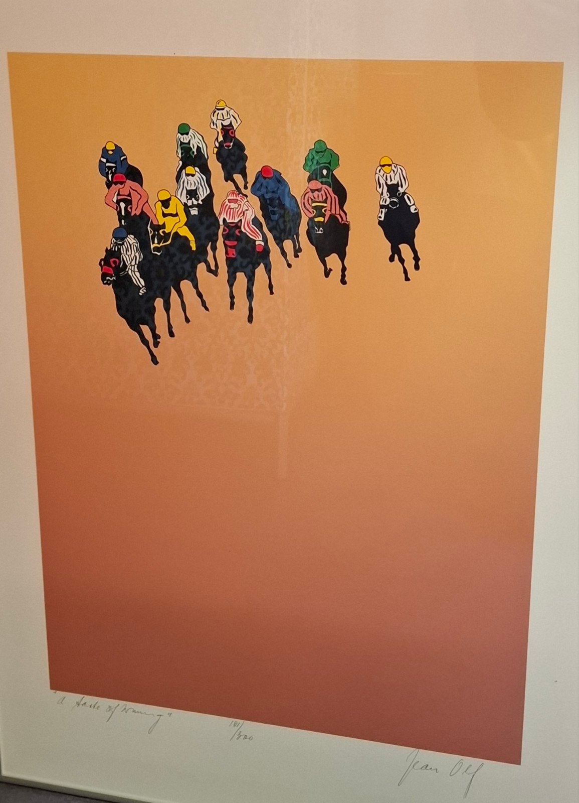 Originele zeefdruk van Jean Olf, Antiek en Kunst, Kunst | Litho's en Zeefdrukken, Ophalen of Verzenden