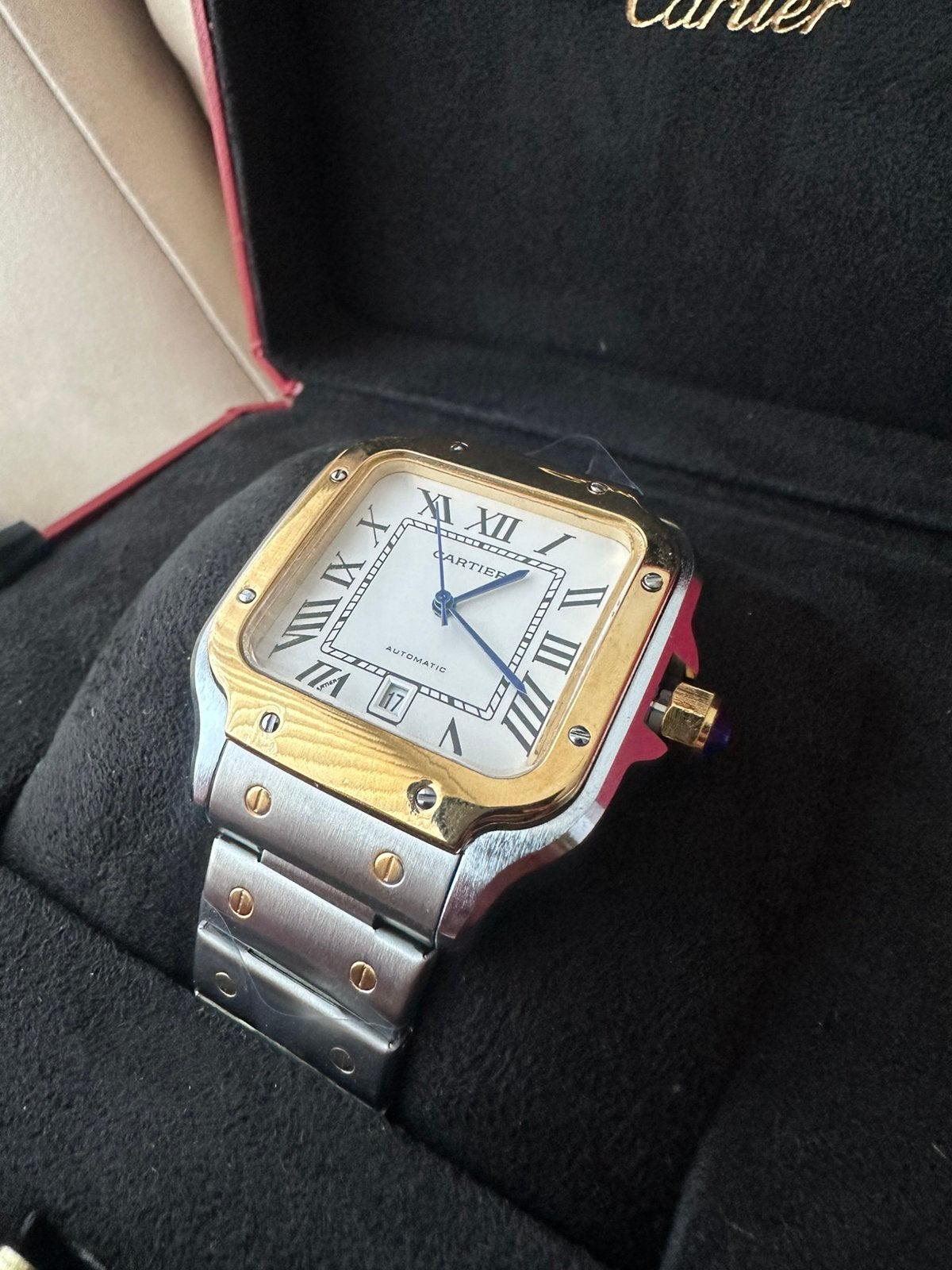 Cartier Santos, Ophalen of Verzenden, Staal, Overige merken, 1960 of later