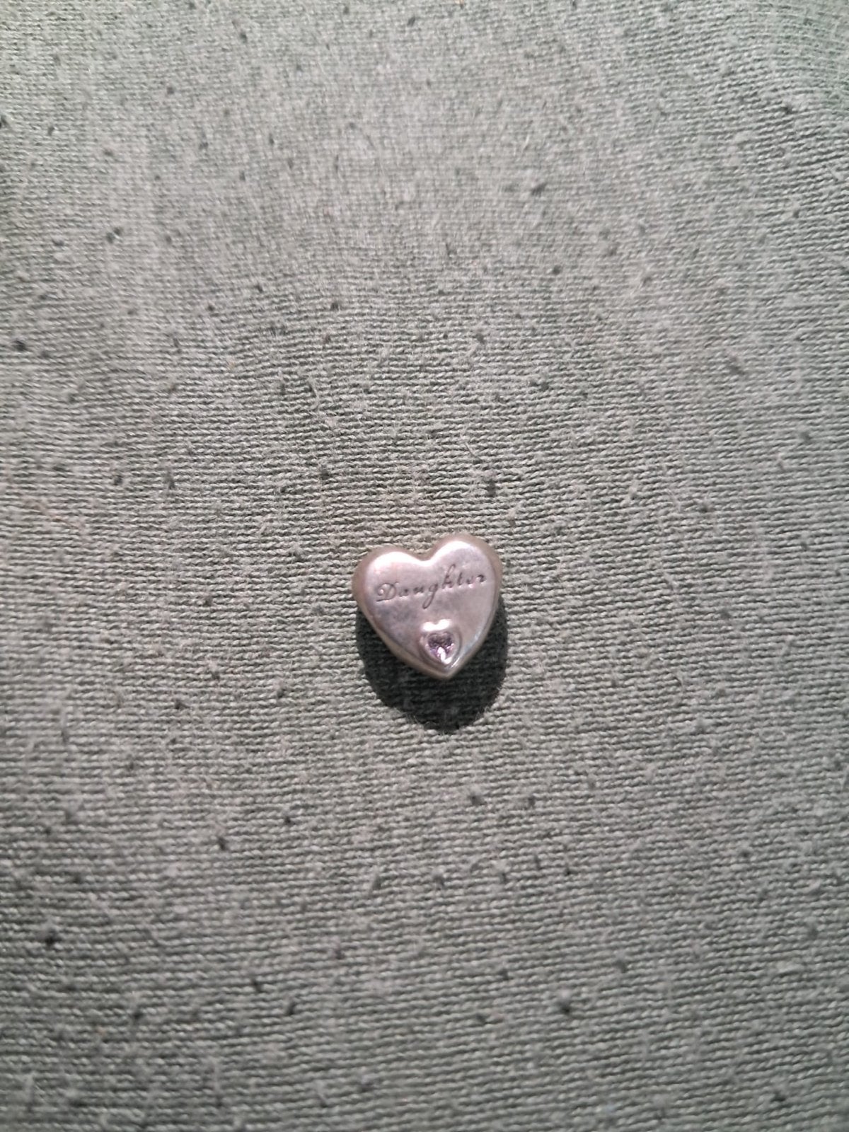 Pandora bedel 'Daughter' met strass, Pandora, Ophalen of Verzenden, Zo goed als nieuw, 1 bedel