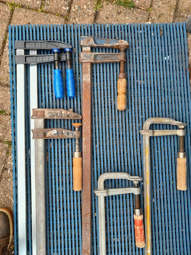 6 lijmklemmen w.o. 3 x Bessey € 90,00, Ophalen, Gebruikt