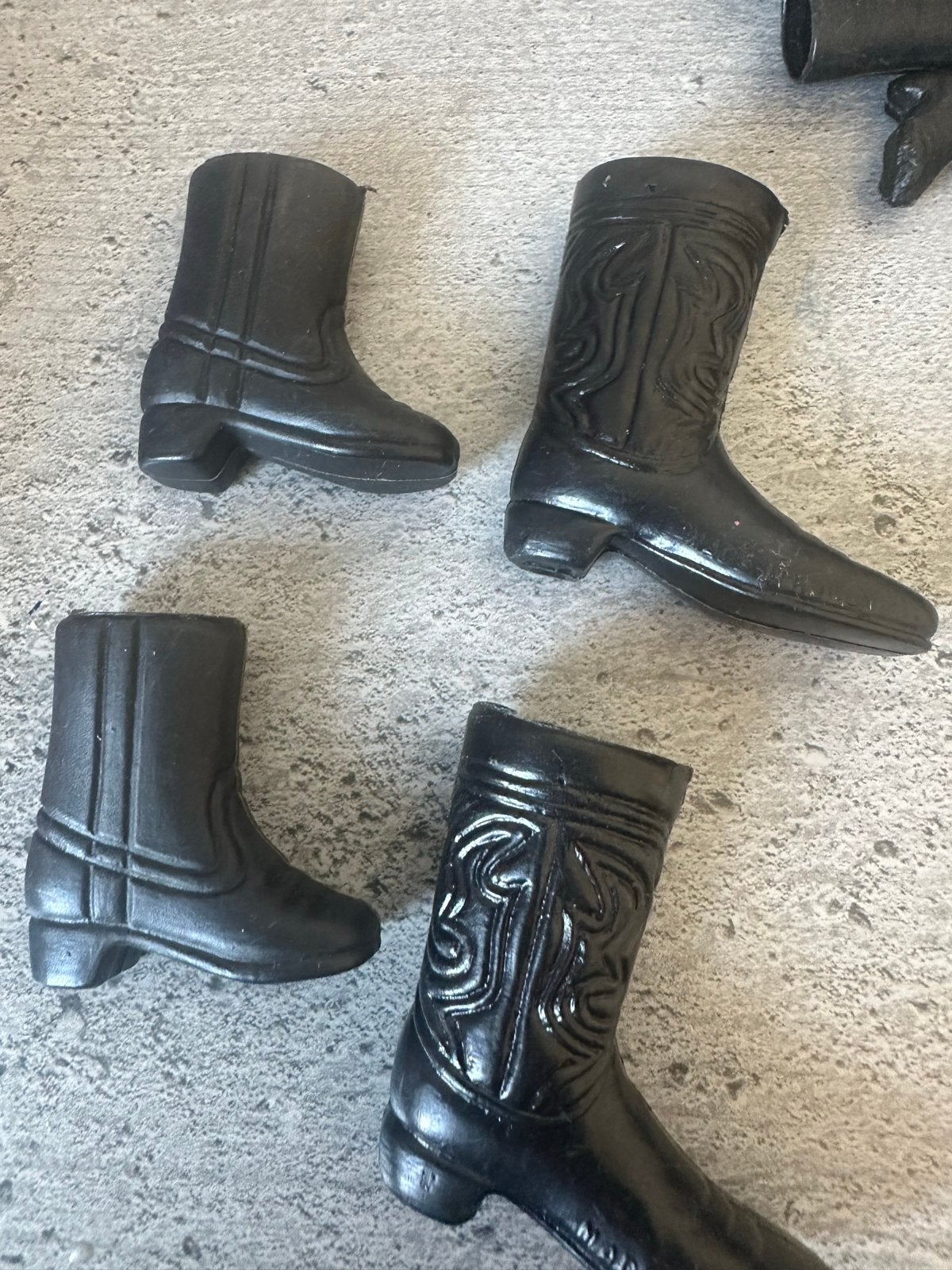 Vintage Barbie laarzen - Zwart, Verzamelen, Poppen, Ophalen of Verzenden, Gebruikt
