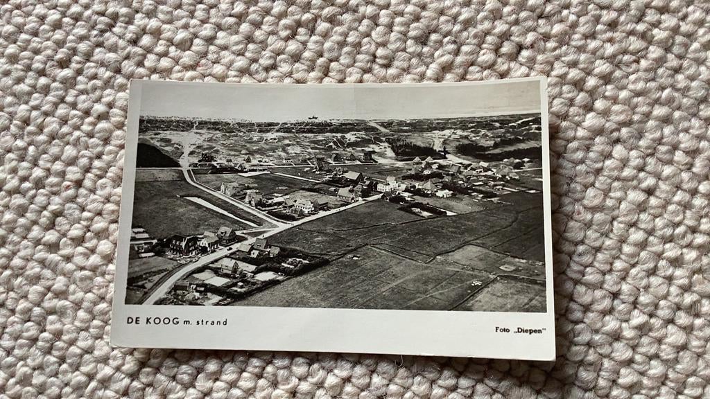 Ansichtkaart Texel De Koog met strand jaren ‘40-‘50. 934, Ophalen of Verzenden, 1940 tot 1960, Gelopen, Waddeneilanden