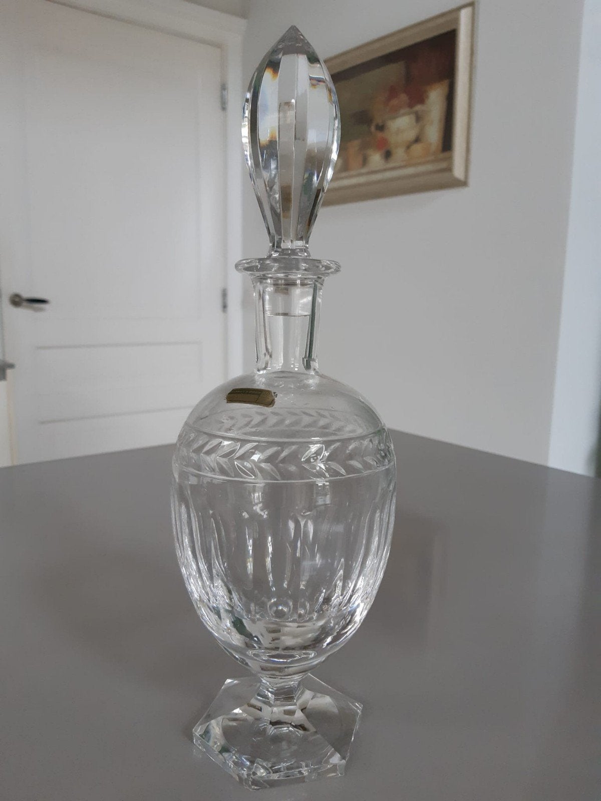 Kristallen Karaf Villeroy en Boch Miss Desiree Schaars, Ophalen of Verzenden, Zo goed als nieuw, Glas, Overige stijlen