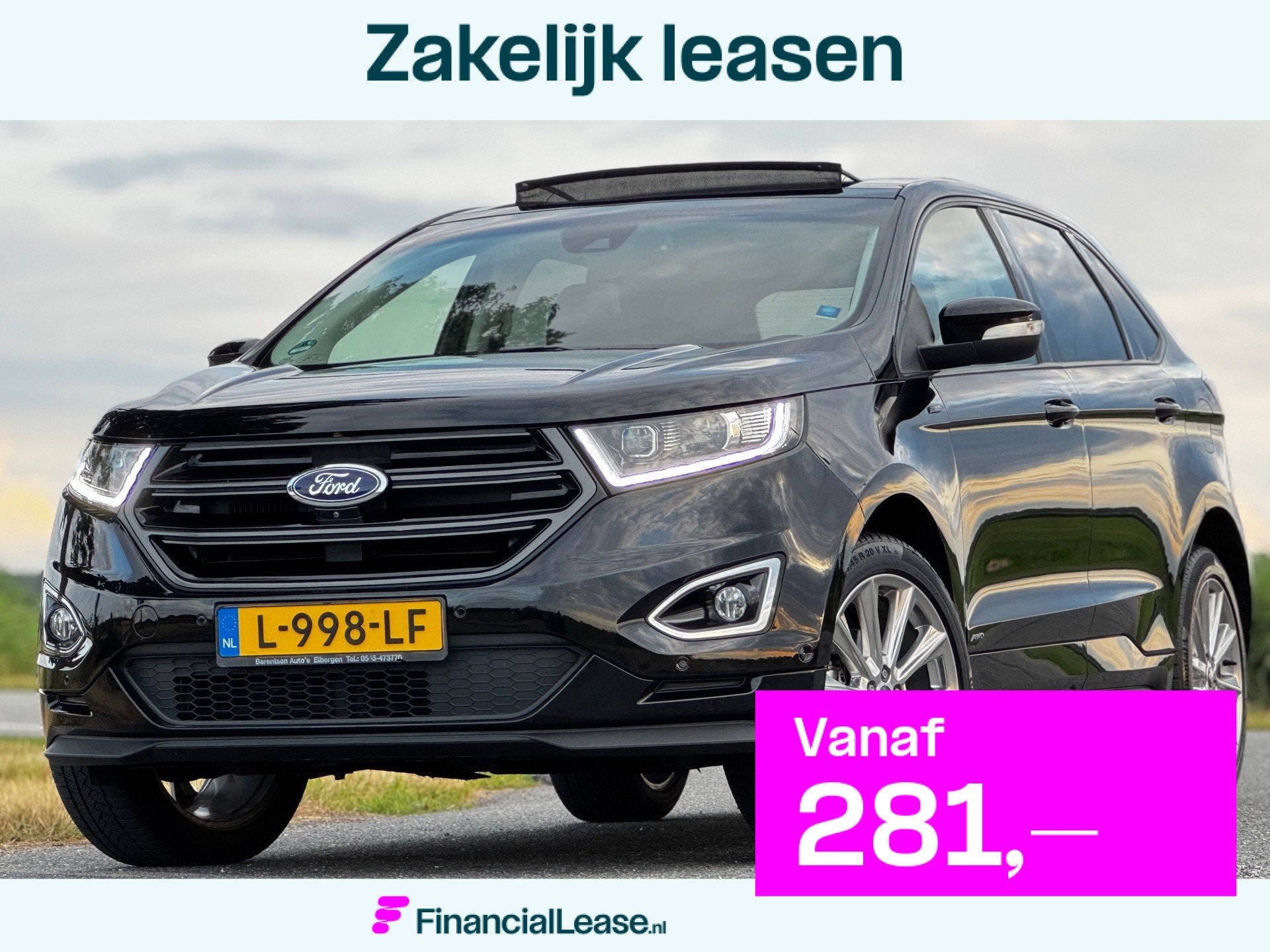 Ford Edge 2.0 TDCI Vignale|AUT|PANO|XENON|NAVI|HALFLEDER|TRE, Automaat, 1849 kg, Gebruikt, Euro 6