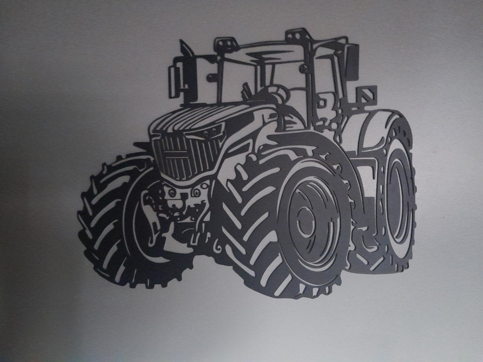 Metalen decoratie fendt, Ophalen, Reclamebord