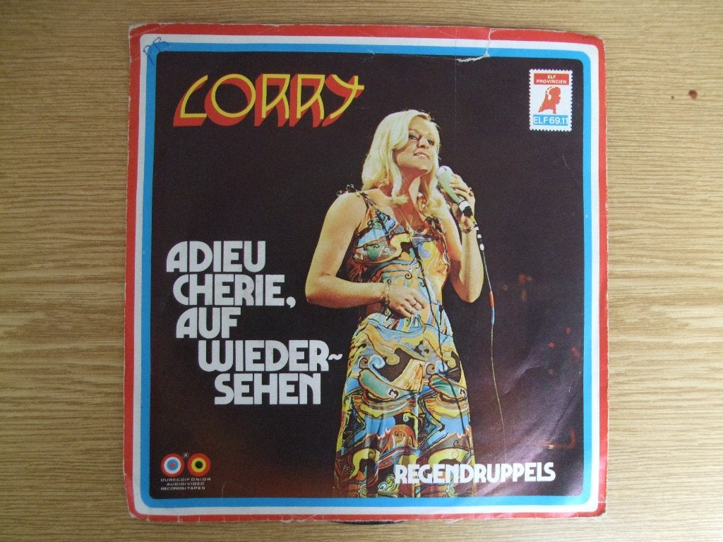 CORRY     ADIEU CHERIE, AUF WIEDERSEHEN / REGENDRUPPELS, 7 inch, Ophalen of Verzenden, Zo goed als nieuw, Nederlandstalig