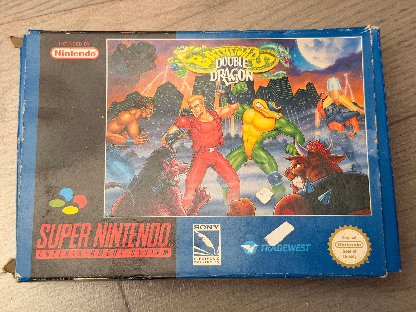 Battletoads & Double Dragon SNES PAL + originele doos, Spelcomputers en Games, Gebruikt, Vechten, 2 spelers, Eén computer