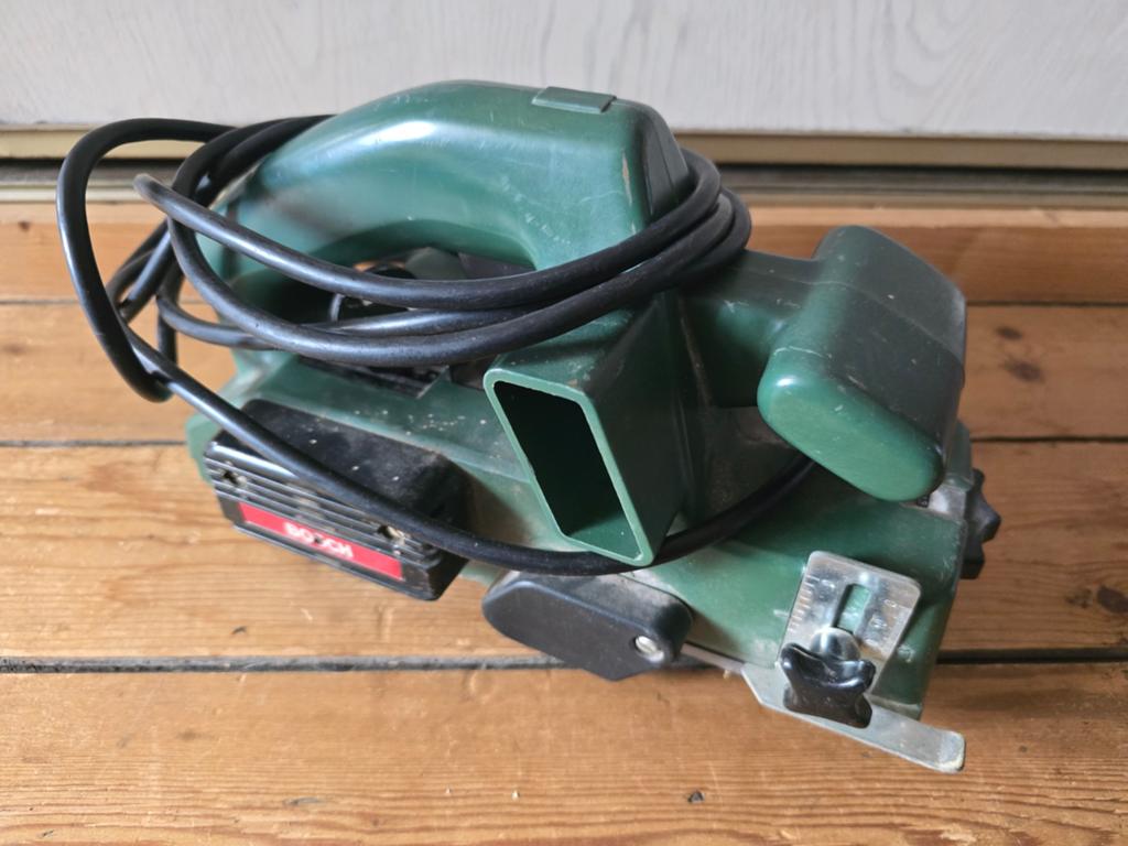 Bosch schaafmachine in koffer, Doe-het-zelf en Verbouw, Ophalen, Gebruikt