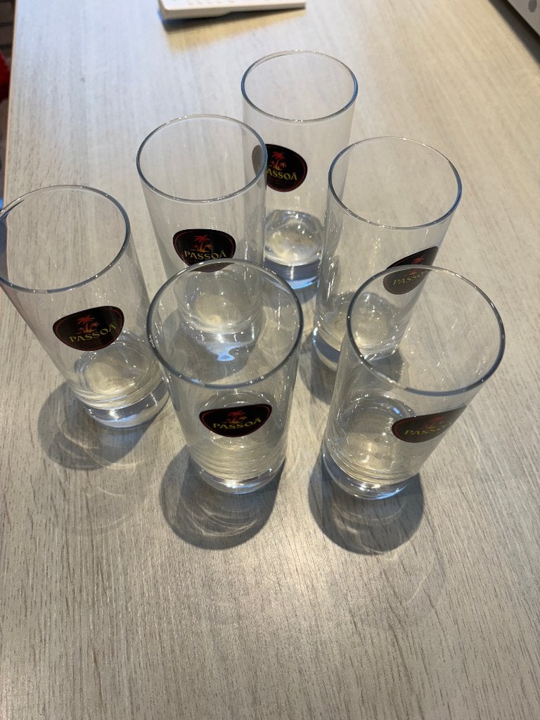 6 passoa glazen, Verzamelen, Ophalen of Verzenden, Nieuw, Overige typen
