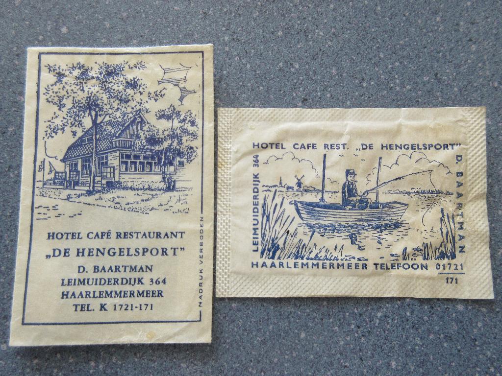2 x Haarlemmermeer, hotel-café-rest. De Hengelsport, Verzenden, Nederland