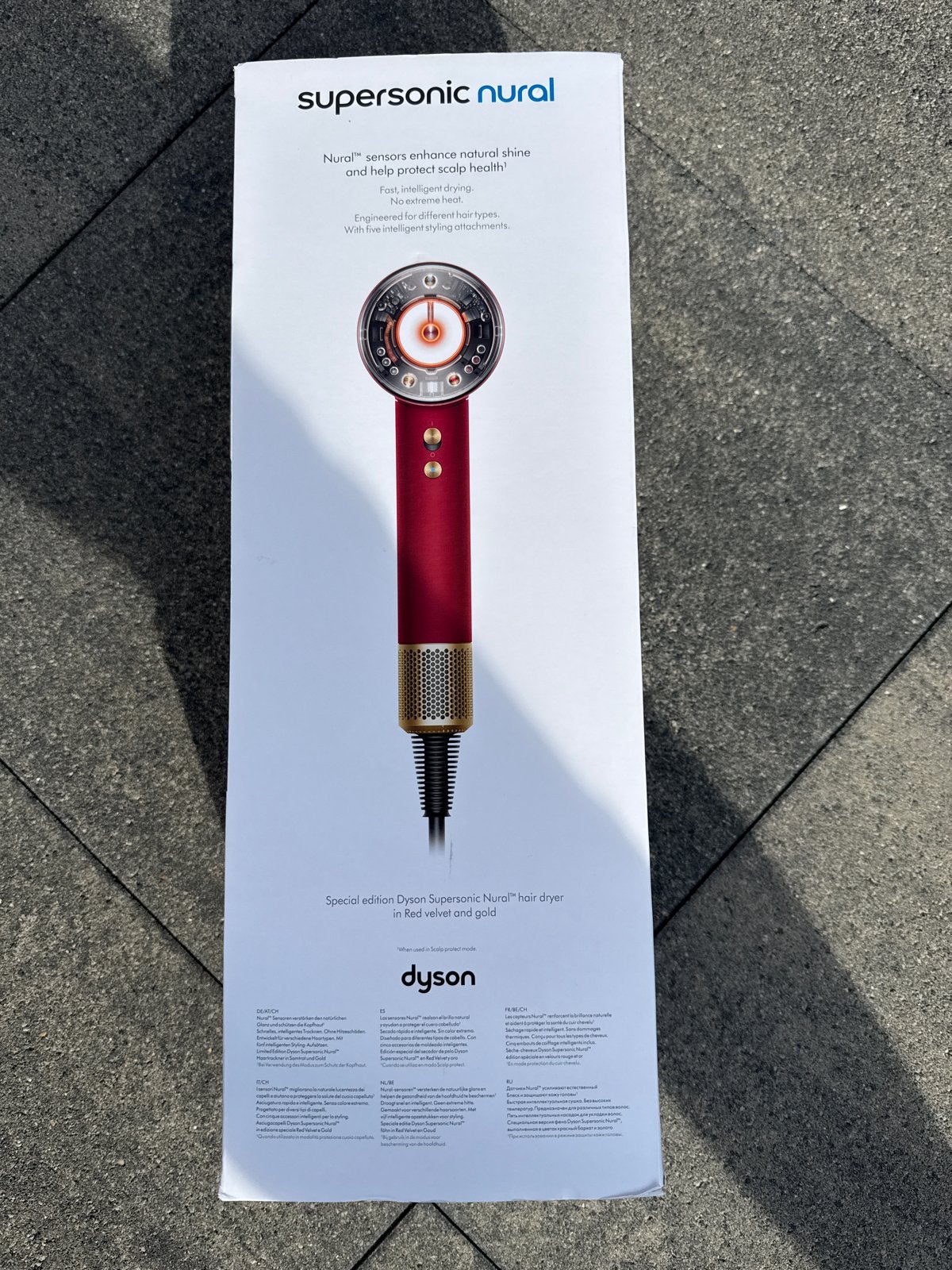 Dyson Supersonic Nural Föhn Rood fluweel en goud, Ophalen of Verzenden, Nieuw, Haarverzorging