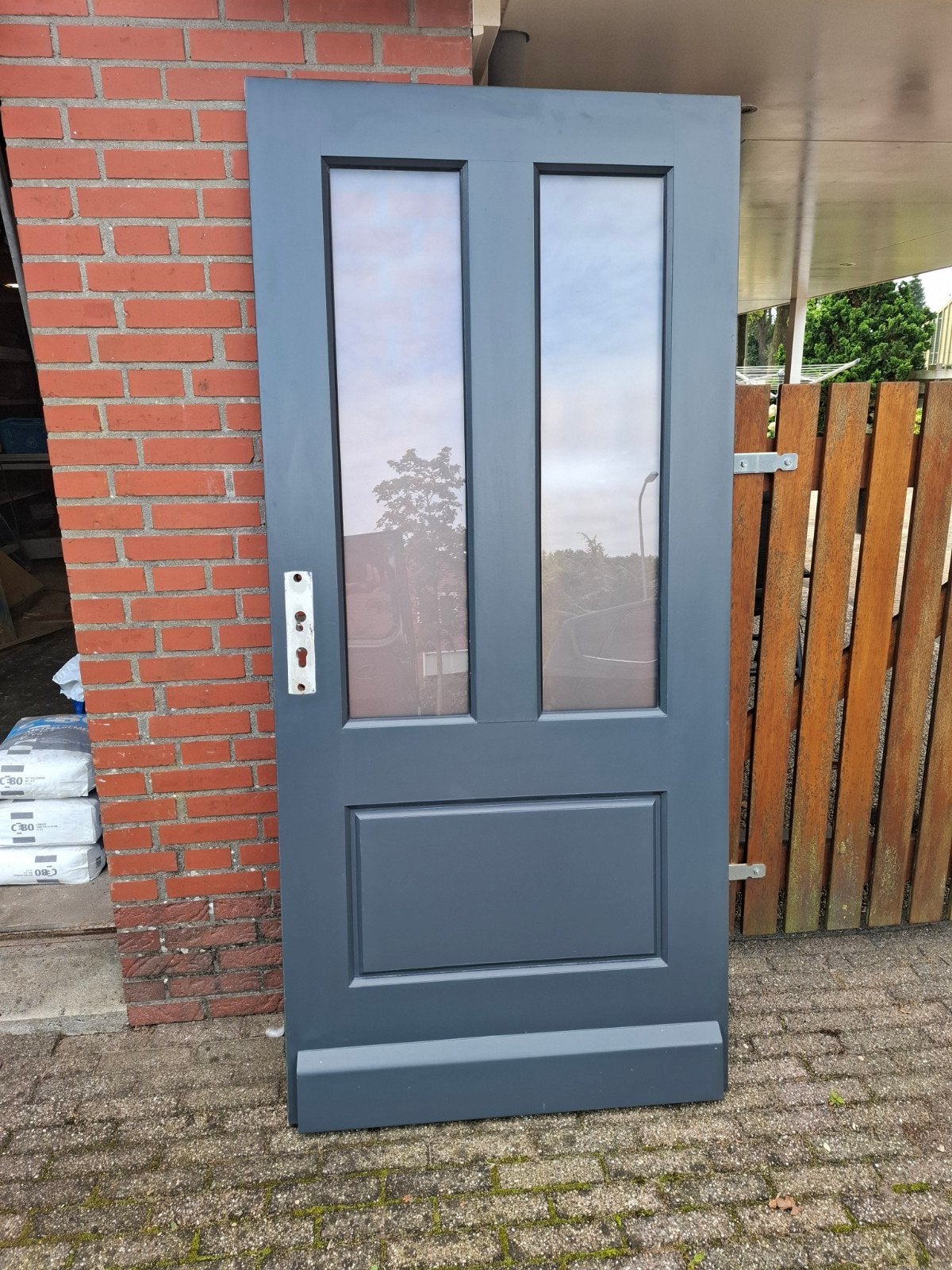 Voordeur, Ophalen, 80 tot 100 cm, 200 tot 215 cm, Hout