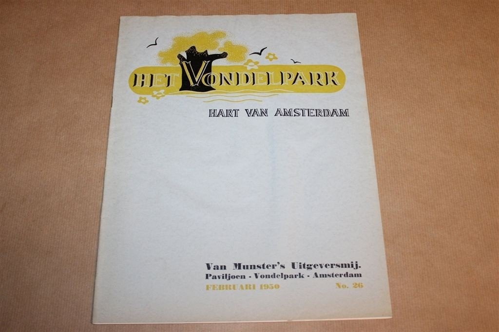 Het Vondelpark 1950 Nr 26 — Amsterdam Zeldzaam, Ophalen of Verzenden, Gelezen, Muziek, Film of Tv