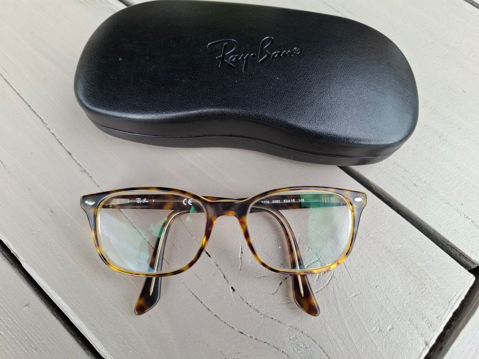 Ray-Ban bril met etui, Gebruikt, Bruin, Ophalen of Verzenden, Ray-Ban