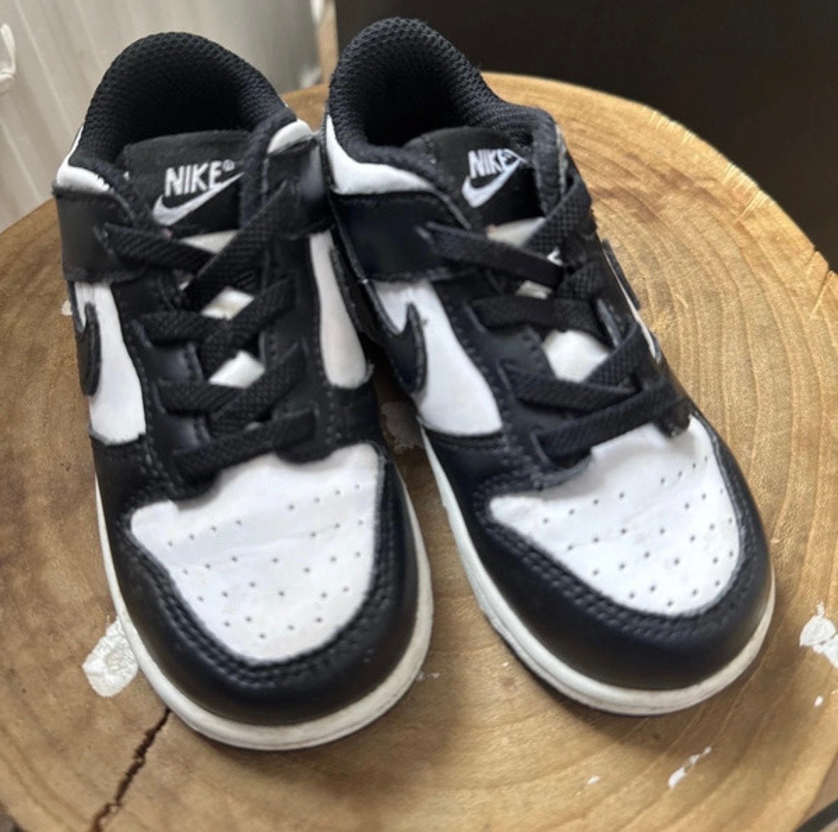 Nike Dunk Low Panda baby schoenen maat 25, Verzenden, Zo goed als nieuw, Jongetje of Meisje, Schoentjes