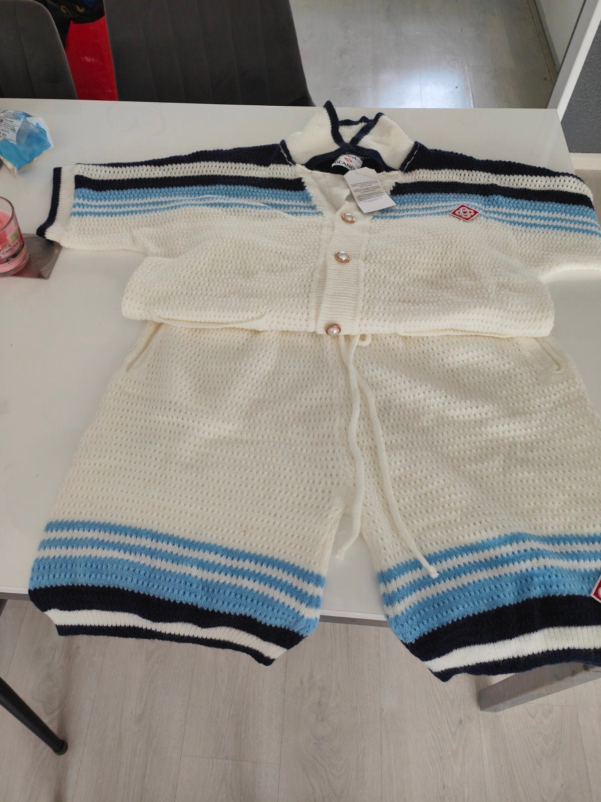 Casablanca zomerset maat S, Kleding | Heren, Sportkleding, Casablanca, Wit, Nieuw, Ophalen of Verzenden
