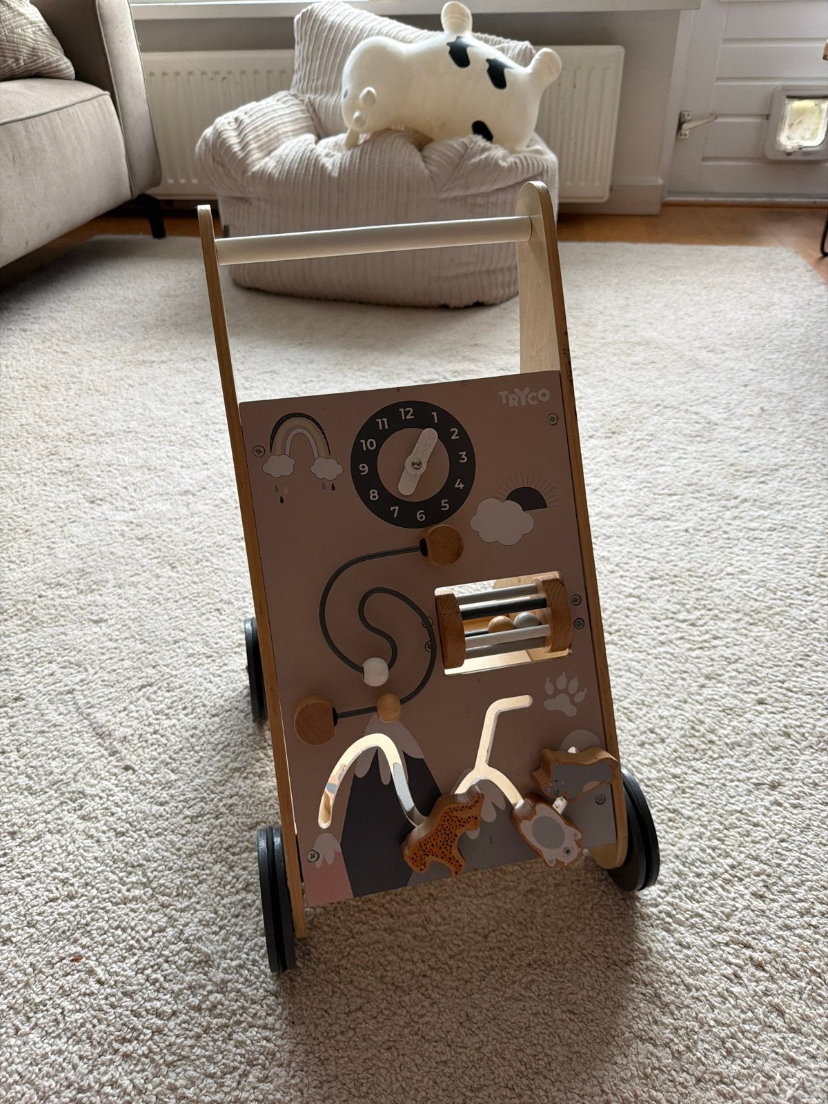 Tryco Houten Baby Walker met Activiteitenpaneel, Ophalen, Gebruikt, Overige typen, Met wieltjes