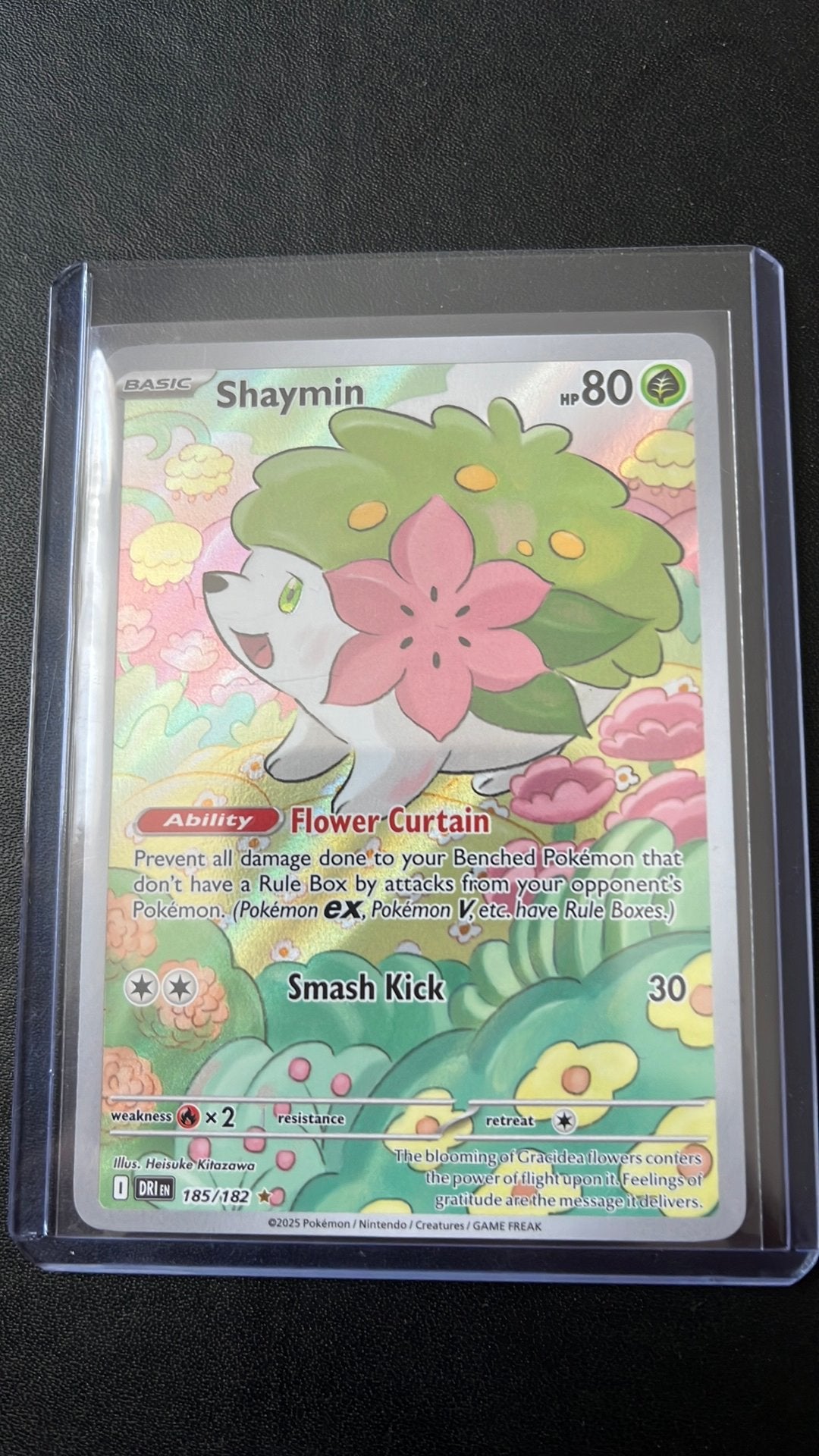 Pokemon Shaymin, Ophalen of Verzenden, Nieuw, Losse kaart, Foil
