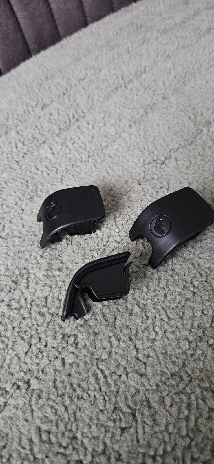 Zwarte afdekkapjes Isofix achterbank Audi Q5 5Y, Ophalen of Verzenden, Nieuw, Audi