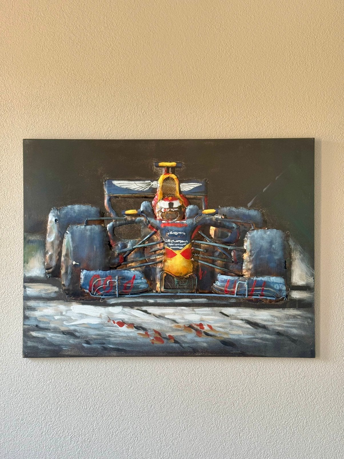 Max Verstappen 3D metaal schilderij, Ophalen