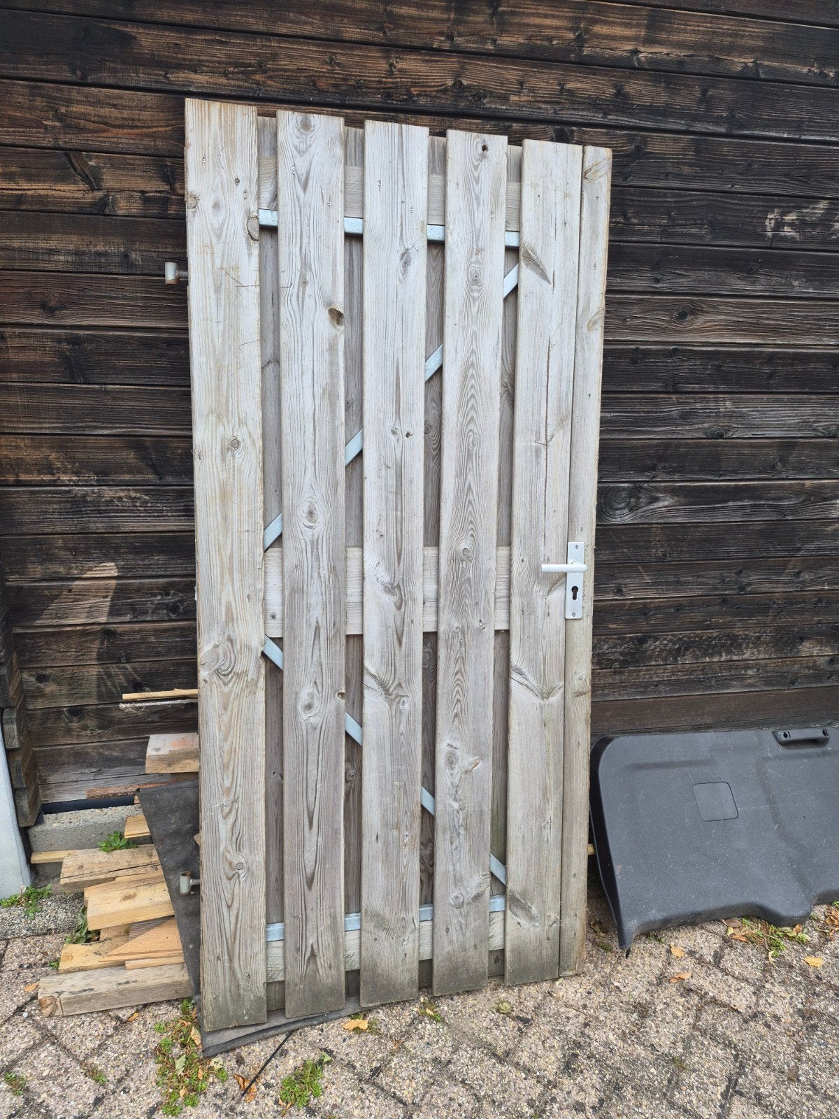 schuttingdeur, Tuin en Terras, Ophalen, Hout, Minder dan 3 meter
