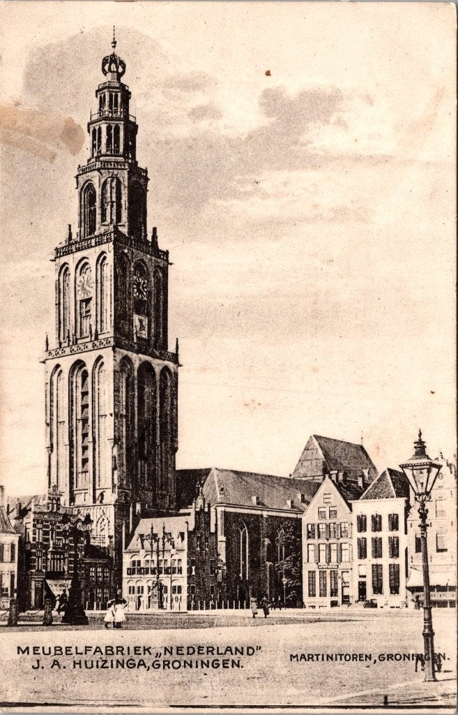 Groningen - 12 oude ansichtkaarten Martinikerk, Verzenden, 1960 tot 1980, Gelopen, Groningen