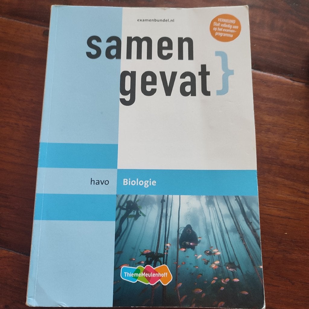 Examenbundel Biologie havo samengevat, Boeken, Gelezen, Biologie, Ophalen of Verzenden, HAVO
