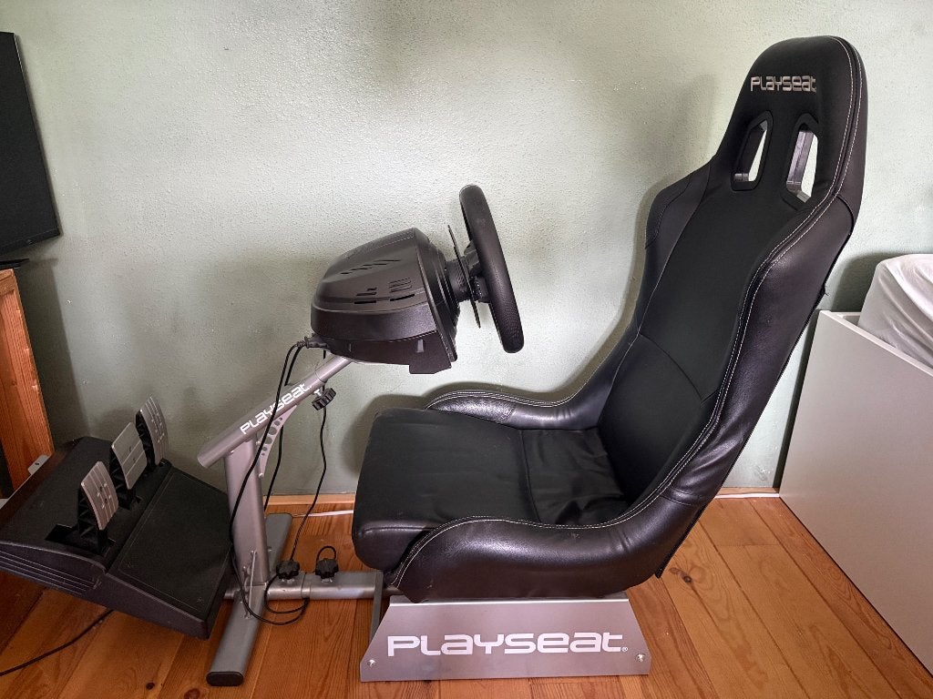 Thrustmaster T300RS & Playseat Evolution. Race stuur, setup, Computers en Software, Ophalen, Gebruikt, Thrustmaster, Playseat