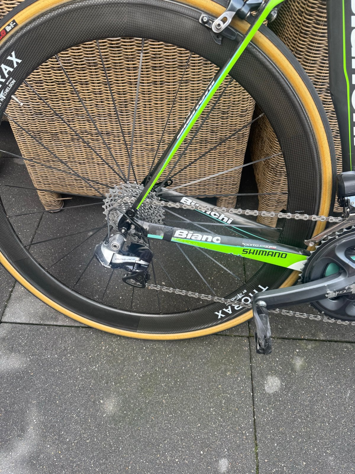 Bianchi Oltre XR.2 Team Belkin - Rick Flens - Maat 59, Gebruikt, Carbon, 10 tot 15 versnellingen, Overige maten