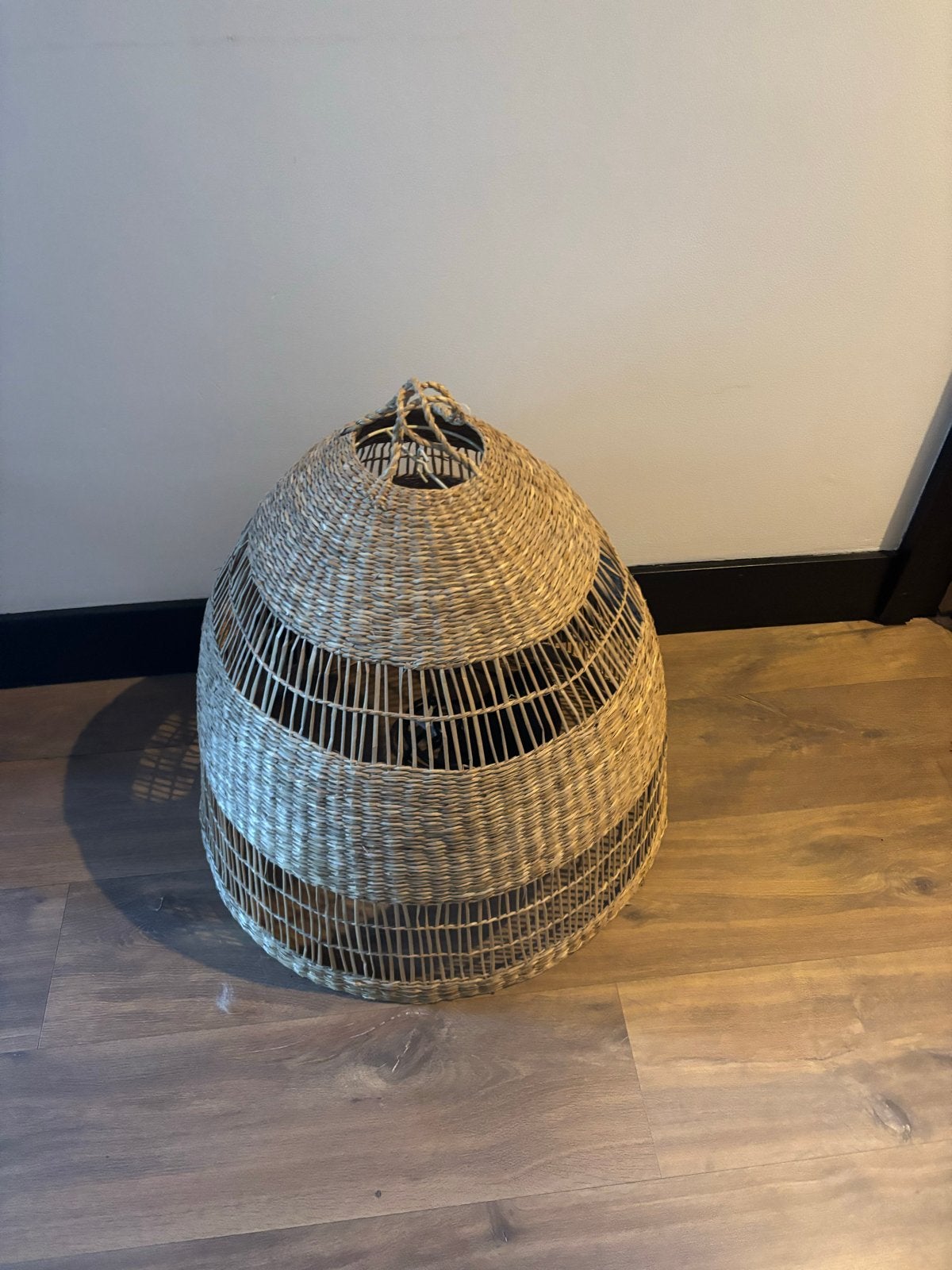 Ikea lamp - Rotan hanglamp - Natuurlijke uitstraling, Ophalen, Zo goed als nieuw, Overige materialen, Minder dan 50 cm