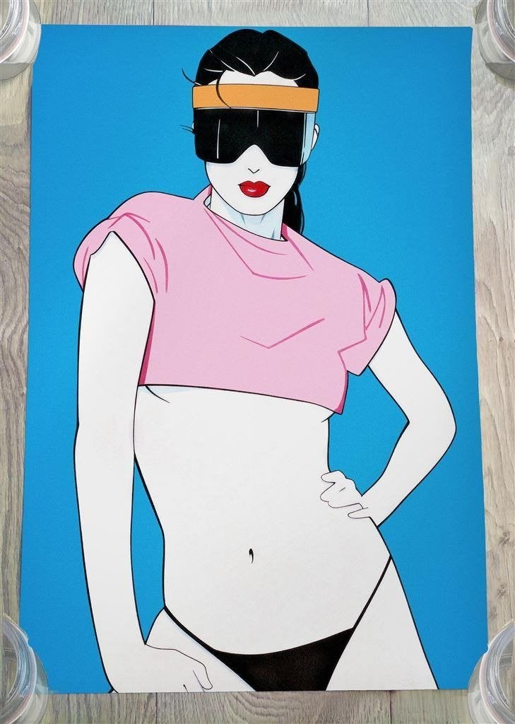 nieuwe Patrick Nagel 80s Vaporwave Pop Art Poster, Verzenden, Nieuw, A1 t/m A3, Film en Tv