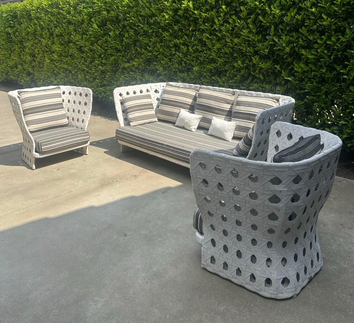 B&B Italia Canasta tuinset np 12,5K, Ophalen, 5 zitplaatsen, Gebruikt, Wicker