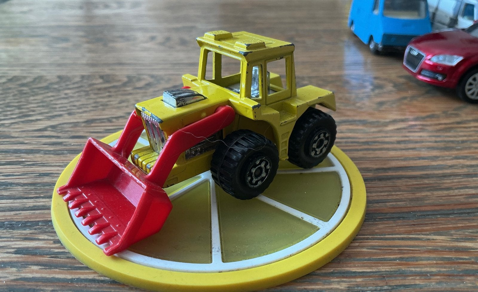 Matchbox Superfast Tractor Shovel 1976 no 29, Ophalen, Gebruikt, Tractor of Landbouw