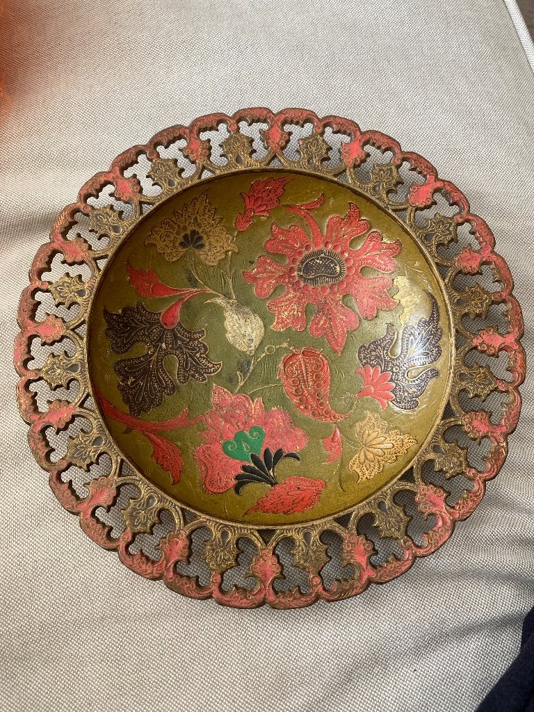 Koperen of Messing schaal India, Ophalen of Verzenden