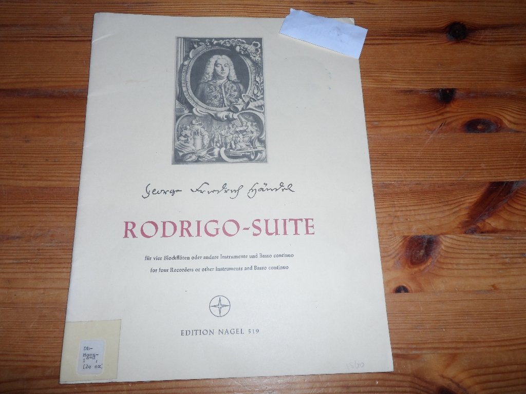 Handel - rodrigo suite, Gebruikt, Klassiek, Ophalen of Verzenden, Viool of Altviool