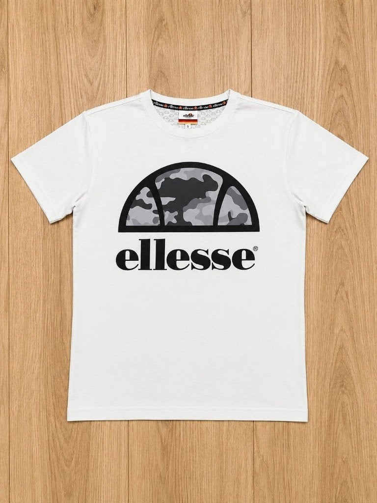 Ellesse T-shirt met camouflage logo wit maat S, Ellesse, Wit, Nieuw, Ophalen of Verzenden