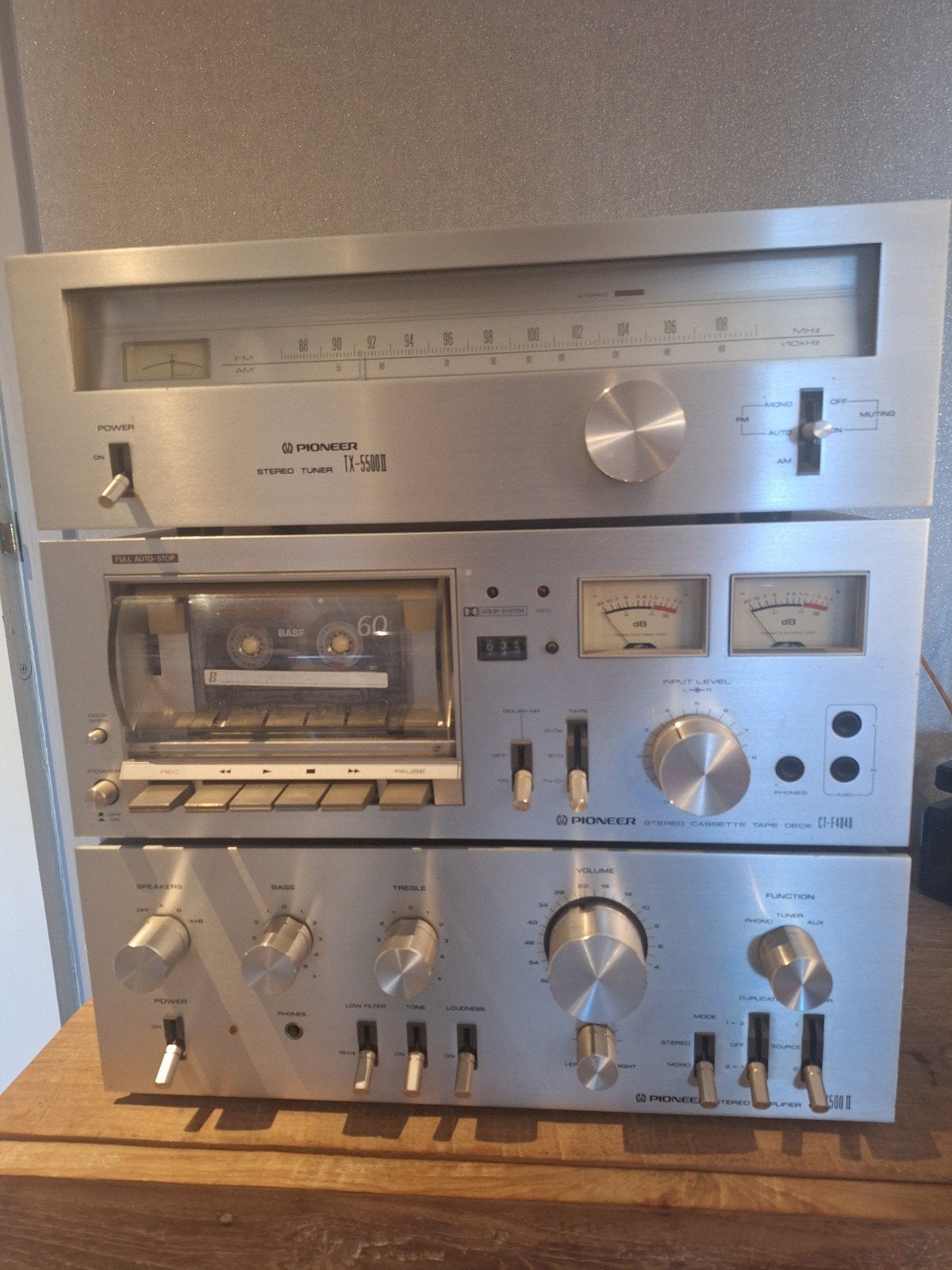 Pioneer TX-5500II Stereo Tuner - Vintage Audio, Ophalen of Verzenden, Gebruikt, Analoog