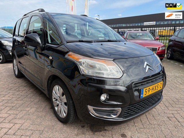 Citroen C3 Picasso 1.4 VTi AIRCO APK T/M 29-3-2027, Auto's, Citroën, Voorwielaandrijving, Gebruikt, Zwart, Origineel Nederlands
