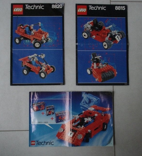 Lego bouwbeschrijving van 3 delige doos 8024 - 8815 en 8820, Ophalen of Verzenden, Nieuw, Lego