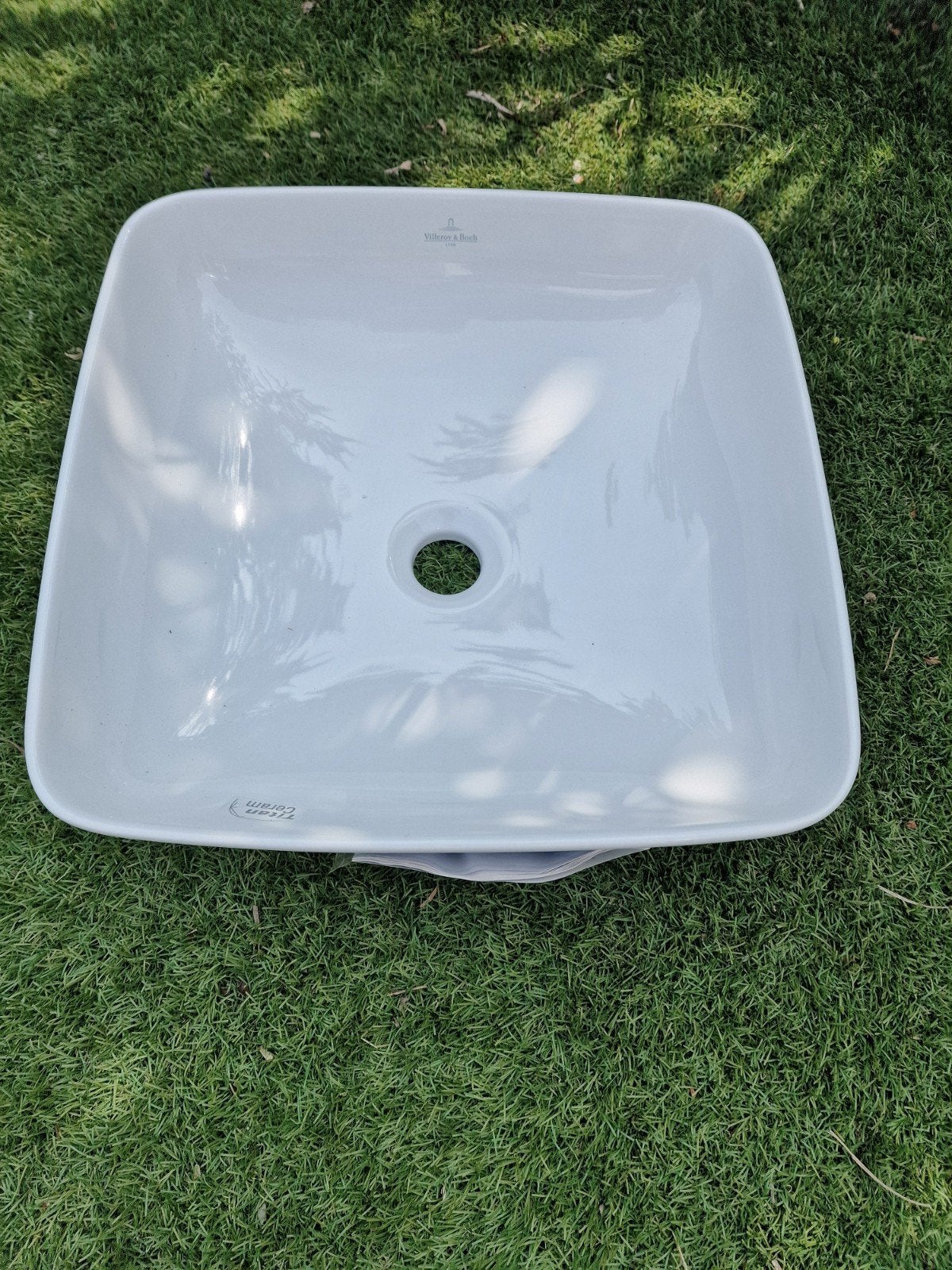 Villeroy & Boch Artis opzetwastafel 41 x 41 cm zonder kraang, Ophalen, Minder dan 50 cm, Overige typen, Nieuw