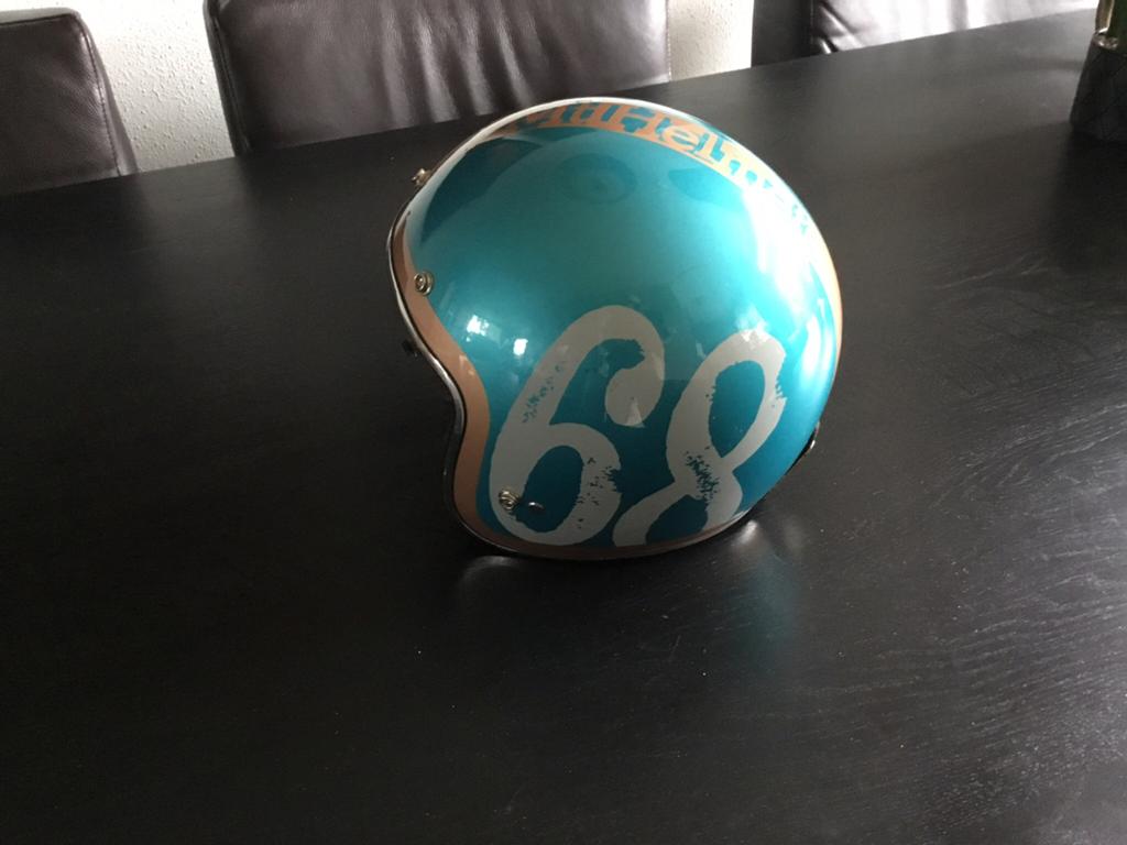 Bromfietshelm, Fietsen en Brommers, Brommerhelmen, Ophalen, Gebruikt