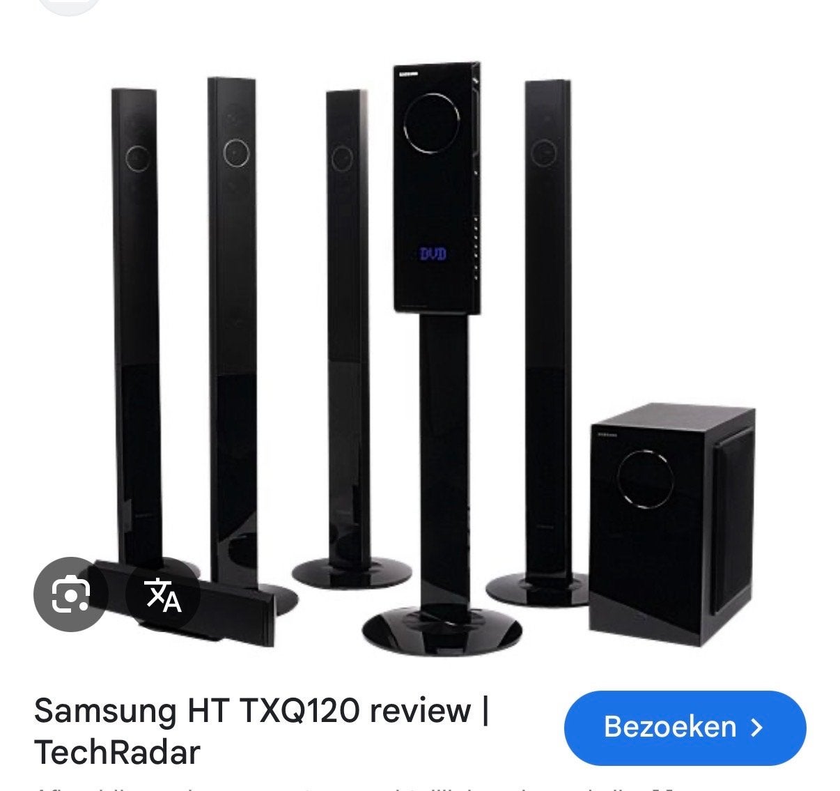 Samsung HT-TXQ120 Home Cinema Set met DVD-speler, 70 watt of meer, Ophalen of Verzenden, Zo goed als nieuw, 5.1-systeem