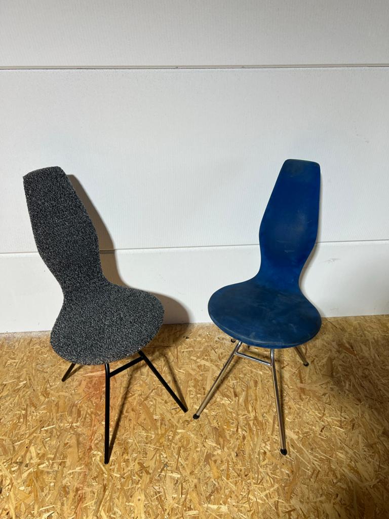 Stokke stoelen met nieuwe stoffering, Huis en Inrichting, Stoelen, Overige kleuren, Nieuw, Ophalen of Verzenden, Vijf, Zes of meer stoelen