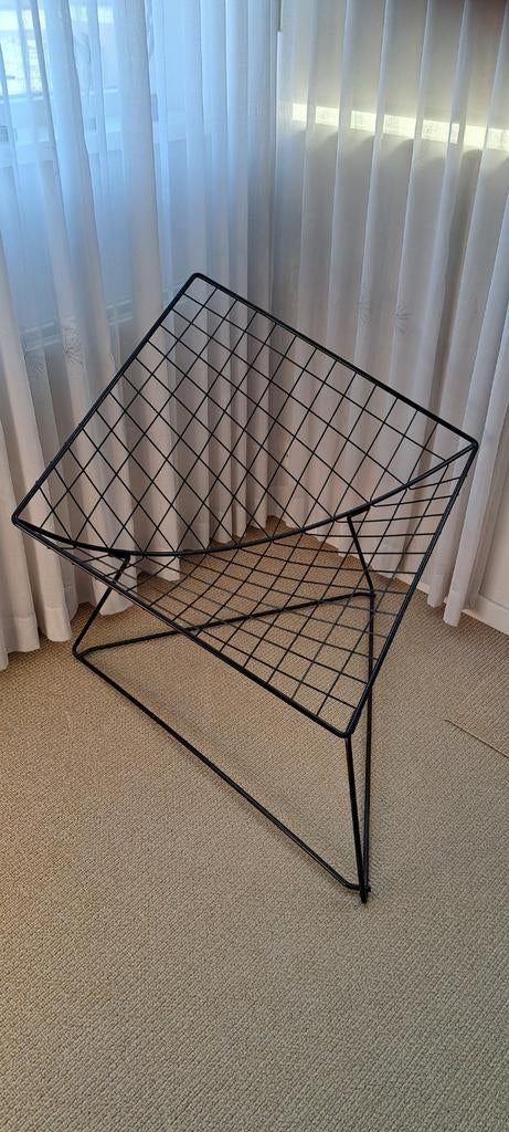 Niels Gammelgaard Oti fauteuil - Ikea (vintage), Huis en Inrichting, Stoelen, Ophalen, Gebruikt, Zwart, Modern, Industrieel, Vintage
