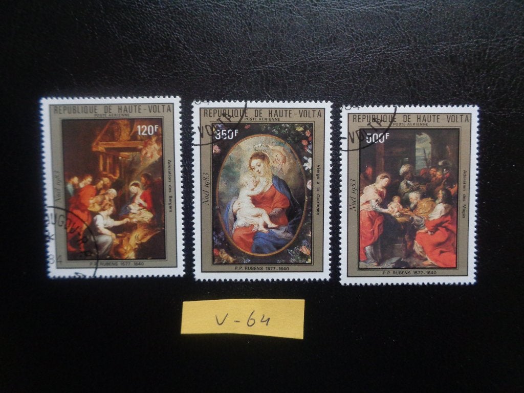 haute volta - kerst 1983 (v-64), Ophalen of Verzenden, Overige landen, Gestempeld